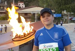 Amy Trakos Olympic flame