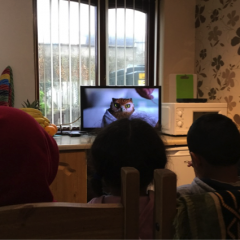 Families enjoying a WaveLength TV
